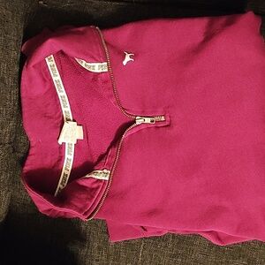 PINK Half Zip Long Sleeve Hoodie
